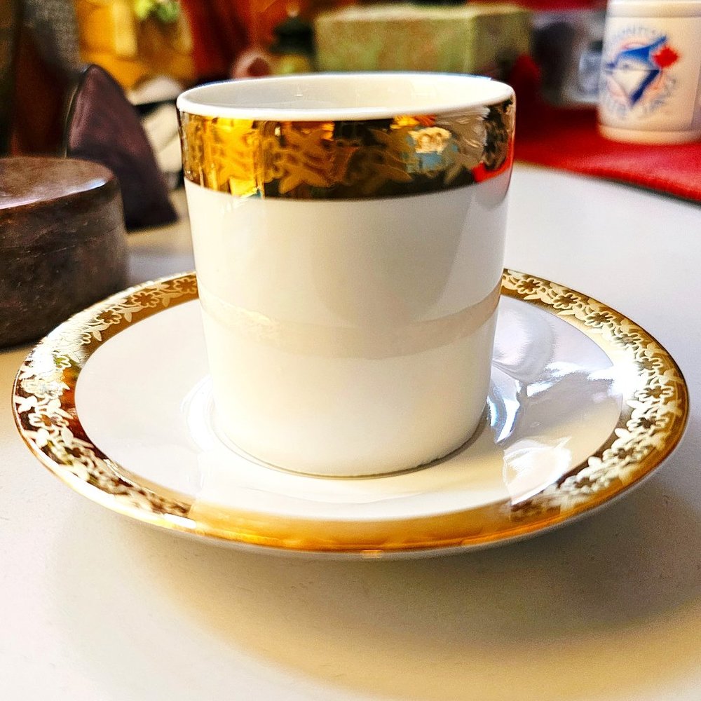 Bohemia (Czech Republic) Porcelain Demitasse Cups, Authentic, Collectible